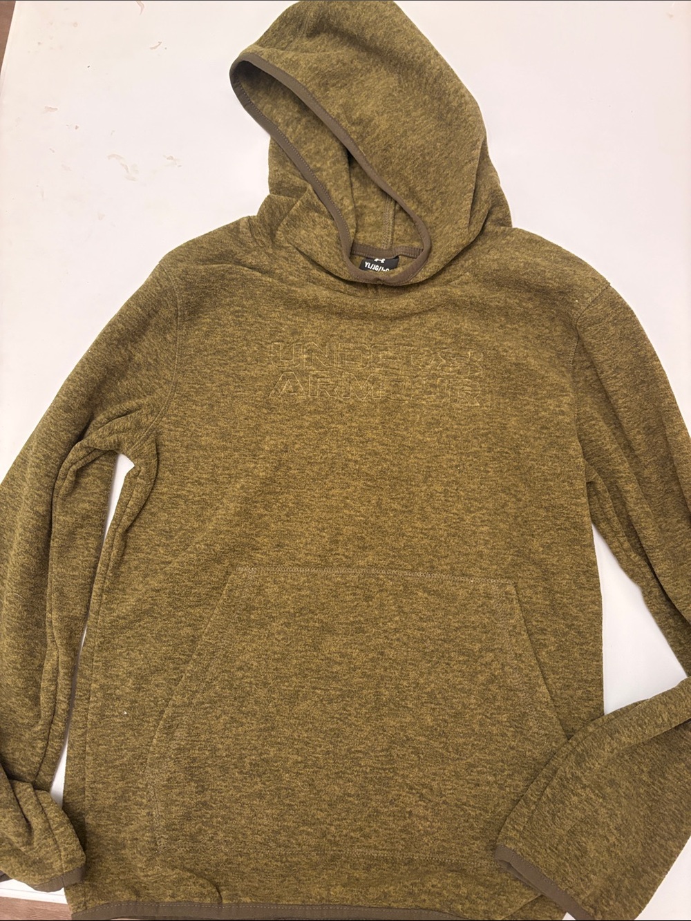 Under Armour Olive Hooded Pullover Sweatshirt